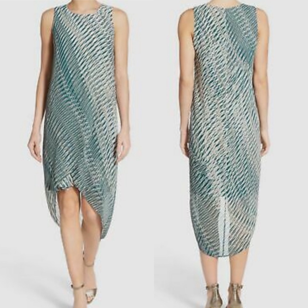 Nic + Zoe Sleeveless Hi-Lo Tulip Hem Dress Sz L
